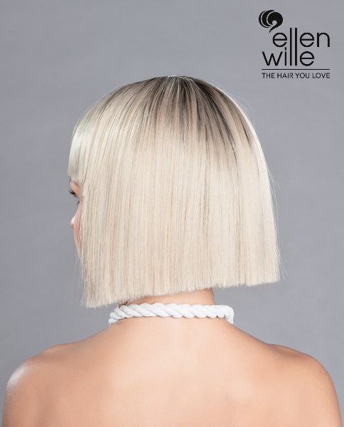 Perucă monofilament bob cu breton, model Cri - imagine 2