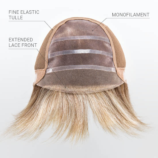 Peruca monofilament realizata 100% manual