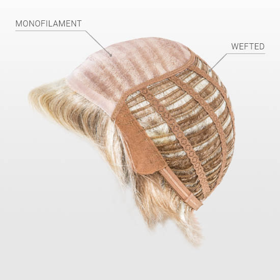 Perucă monofilament bob cu breton, model Cri - imagine 4